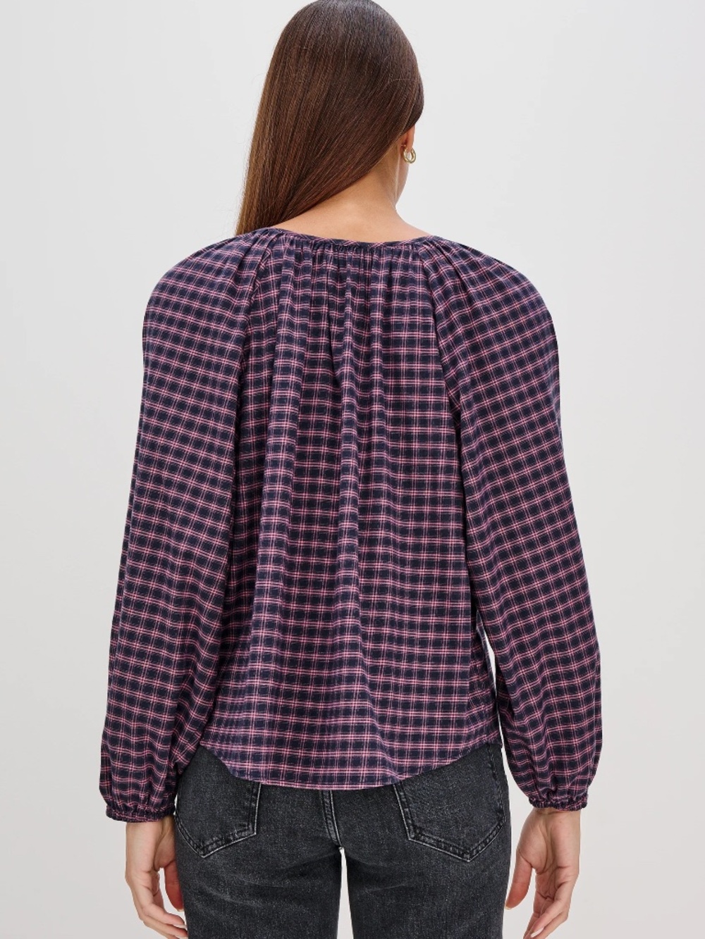 Rails Checked Button-Front Indi Top - Picture 5 of 9